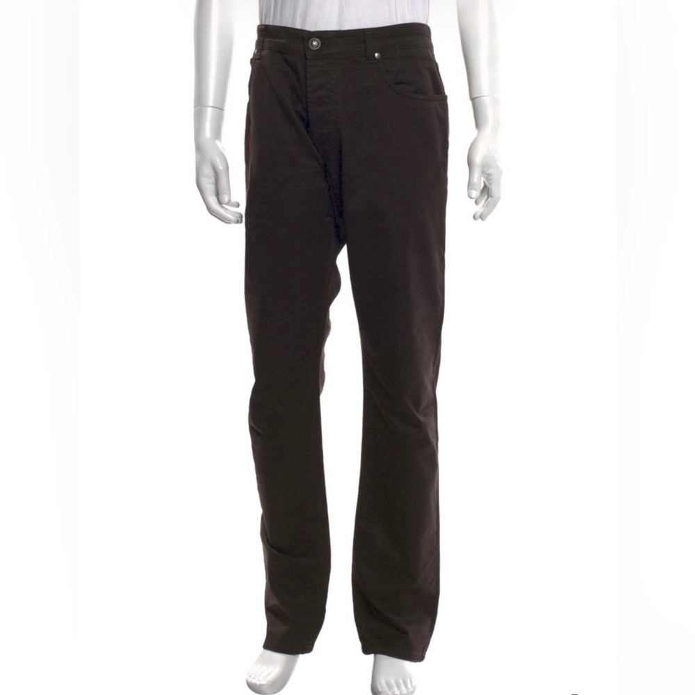 Isaia Napoli brown straight leg jeans